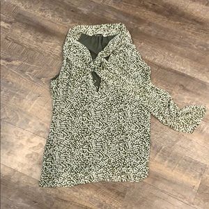 Old navy sleeveless blouse w/ attached scarf